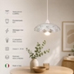 BRIGIDA LAMPADA SOSPENSIONE DA SOFFITTO E27 1 LUCE 42 CM