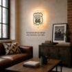 ROUTE66 LAMPADA APPLIQUE DA PARETE E27 1 LUCE