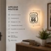 ROUTE66 LAMPADA APPLIQUE DA PARETE E27 1 LUCE
