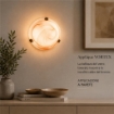 DUNA LAMPADA PLAFONIERA DA SOFFITTO E27 1 LUCE 30CM TABACCO