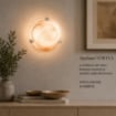 DUNA LAMPADA PLAFONIERA DA SOFFITTO E27 1 LUCE 30CM TABACCO