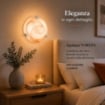 DUNA LAMPADA PLAFONIERA DA SOFFITTO E27 1 LUCE 30CM TABACCO