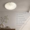 MELISSA LAMPADA PLAFONIERA DA SOFFITTO E27 2 LUCI 40CM