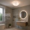 LETIZIA LAMPADA PLAFONIERA 2 LAMPADINE E27 40 CM TAGLI