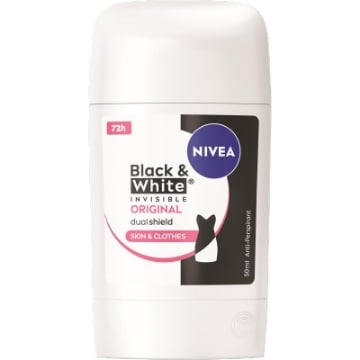 NIVEA DEODORANTE BLACK & WHITE INVISIBLE ORIGINAL STICK 50 ML