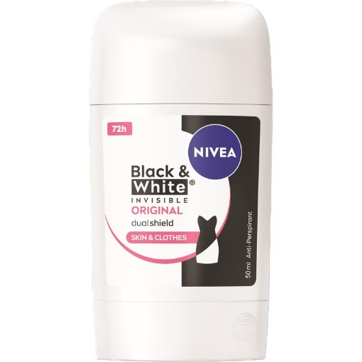 NIVEA DEODORANTE BLACK & WHITE INVISIBLE ORIGINAL STICK 50 ML