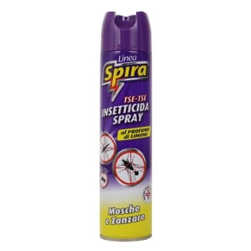 SPIRA SPRAY 400 ML PER MOSCHE E ZANZARE - FRAGRANZA AL LIMONE