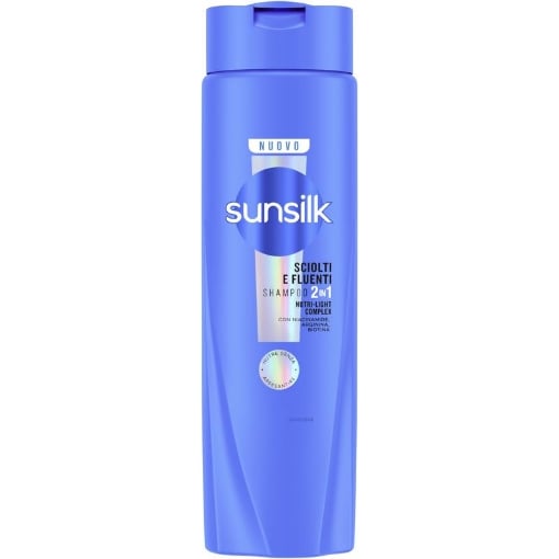 SUNSILK SHAMPOO 2IN1 SCIOLTI E FLUENTI - NUTRE SENZA APPESANTIRE - 250 ML