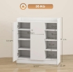 ARMADIO A SCARPIERA IN LEGNO 83 X 30 X 90 CM COLORE BIANCO