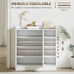 ARMADIO A SCARPIERA IN LEGNO 83 X 30 X 90 CM COLORE BIANCO