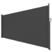 TENDA LATERALE RETRATTILE IMPERMEABILE E UV 50+, IN ALLUMINIO, ACCIAIO E POLIESTERE, 420X185 CM, GRIGIO SCURO