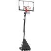 CANESTRO DA BASKET PORTATILE PER ESTERNI, REGOLABILE 2,45-3,05 M, TABELLONE INFRANGIBILE, REGOLAZIONE A MANOVELLA