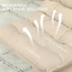 POLTRONA RELAX GIREVOLE 360¦ CON SCHIENALE REGOLABILE IN 5 POSIZIONI IN TESSUTO EFFETTO LINO, BEIGE