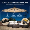 OMBRELLONE DA GIARDINO OMBRELLONE DECENTRATO CON LED SOLARI, 3X3M, CACHI