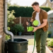 POMPA ACQUA SPORCA/PULITA 400W, 9.000L/H, POMPA SOMMERSA ACQUE SPORCHE 7M PROFONDITÓ MAX, GESTISCE PARTICELLE FINO A 15MM, INTERRUTTORE A GALLEGGIANTE, VERDE