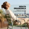 SET GIARDINO 4 PEZZI, DIVANO ESTERNO METALLO CON DOGHE, VERDE