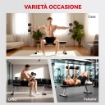 SET DI MANUBRI DA 2X20 KG CON IMPUGNATURA ANTISCIVOLO, IN METALLO, PER ALLENAMENTO FITNESS CASA E PALESTRA, NERO