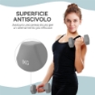 SET 2 MANUBRI ESAGONALI DA 2X6 KG IN METALLO E PLASTICA CON IMPUGNATURA ANTISCIVOLO, 22X10X10 CM, GRIGIO