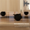 TAVOLO PIEGHEVOLE CON 2 CASSETTI E ARMADIETTO, 6 ROTELLE E FRENI, 120X60X76.5 CM, COLOR LEGNO