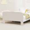 LETTO PER BAMBINI CON SPONDA ANTICADUTA E RETE A DOGHE, 3-8 ANNI, 70X140 CM, BIANCO