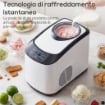 GELATIERA CON COMPRESSORE INTEGRATO 1.5L, MODALITÓ MORBIDA E DURA, FUNZIONE AUTO-MANTENIMENTO AL FREDDO, BIANCA