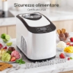 GELATIERA CON COMPRESSORE INTEGRATO 1.5L, MODALITÓ MORBIDA E DURA, FUNZIONE AUTO-MANTENIMENTO AL FREDDO, BIANCA