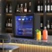 CANTINETTA VINO REFRIGERATA 12 BOTTIGLIE 36L, TEMPERATURA REGOLABILE 4-16¦C CON VETRO ANTI UV, NERA