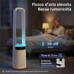 VENTILATORE TORRE SENZA PALE, SILENZIOSO 36DB, 94 CM, BIANCO, CAMERA DA LETTO