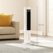 RAFFRESCATORE D'ARIA EVAPORATIVO, 3L SERBATOIO, 48¦ OSCILLAZIONE, 3 VELOCITÓ E MODALITÓ, BIANCO