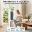 RAFFRESCATORE D'ARIA EVAPORATIVO, 3L SERBATOIO, 48¦ OSCILLAZIONE, 3 VELOCITÓ E MODALITÓ, BIANCO