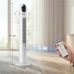 VENTILATORE A TORRE PER CAMERA DA LETTO, VENTILATORE DA PAVIMENTO OSCILLANTE A 70¦, 4 MODALITÓ, 3 VELOCITÓ, TIMER 24 ORE, BIANCO