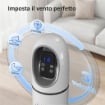 VENTILATORE A TORRE PER CAMERA DA LETTO, VENTILATORE DA PAVIMENTO OSCILLANTE A 70¦, 4 MODALITÓ, 3 VELOCITÓ, TIMER 24 ORE, BIANCO