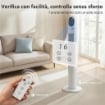 VENTILATORE A TORRE PER CAMERA DA LETTO, VENTILATORE DA PAVIMENTO OSCILLANTE A 70¦, 4 MODALITÓ, 3 VELOCITÓ, TIMER 24 ORE, BIANCO