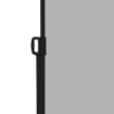 TENDA LATERALE RETRATTILE 400X180 CM CON MANIGLIA IN METALLO ALLUMINIO E POLIESTERE GRIGIO CHIARO