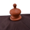 OMBRELLONE DA GIARDINO 3X3 M 8 STECCHE COPERTURA A 2 LIVELLI MARRONE