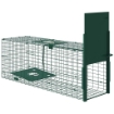GABBIA TRAPPOLA PER ANIMALI PICCOLI CON UNA PORTA E MANIGLIA, 80X25X30 CM, VERDE SCURO