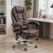 POLTRONA DA UFFICIO CON TELECOMANDO E 6 PUNTI DI MASSAGGIO, IN MICROFIBRA, 65X70X111-119 CM, MARRONE