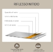 SPECCHIO DA PARETE RETTANGOLARE CON GANCI, IN VETRO E MDF, 60X80 CM, NERO