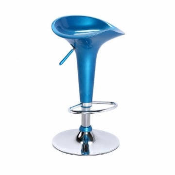 SGABELLO MODERNO DA BAR HARLAN IN METALLO DI COLORE BLU