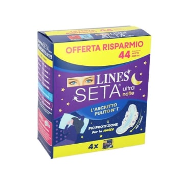 LINES SETA ULTRA NOTTE ASSROBENTI LUNGHI CON ALI X44