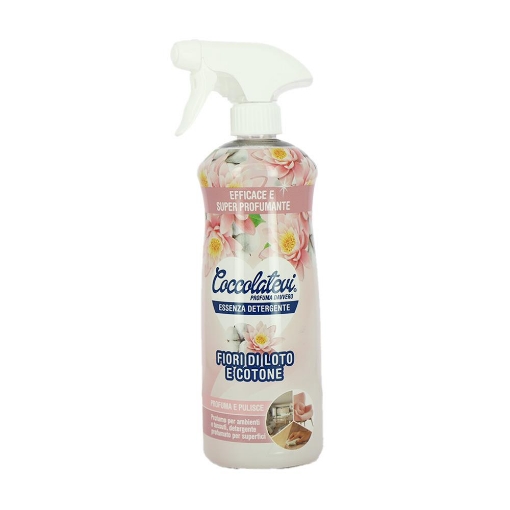 PROFUMO PER AMBIENTI COCCOLATEVI FRAGRANZA FIORI DI LOTO E COTONE 750ML - ESSNEZA DETERGENTE