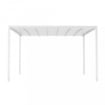 PERGOLA RETRATTILE MOTORIZZATA 3 X 4 X 2,5 MT CON LED - COLORE BIANCO 
