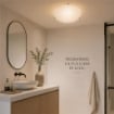 PAMELA LAMPADA PLAFONIERA DA SOFFITTO E27 1 LUCE 30CM