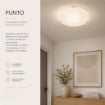 PAMELA LAMPADA PLAFONIERA DA SOFFITTO E27 1 LUCE 30CM