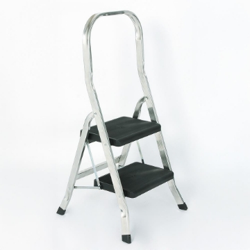 SGABELLO CLARA CON 2 GRADINI IN ALLUMINIO - PESO MAX 150KG
