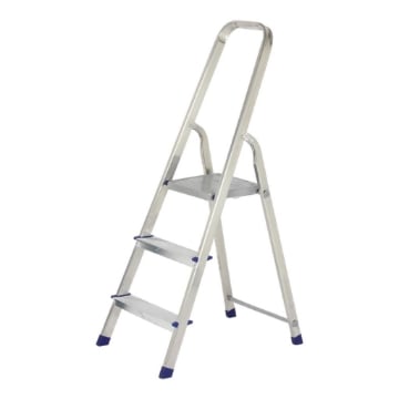 SCALA LAURA CON 3 GRADINI IN ALLUMINIO - PESO MAX 150KG