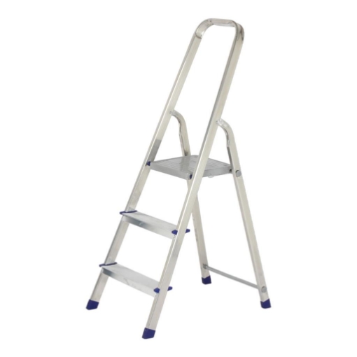 SCALA LAURA CON 3 GRADINI IN ALLUMINIO - PESO MAX 150KG