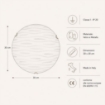 FULVIA LAMPADA PLAFONIERA DA SOFFITTO E27 1 LUCE 30CM