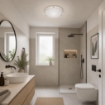 GAIA LAMPADA PLAFONIERA DA SOFFITTO E27 1 LUCE 30CM