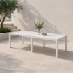 TAVOLO INDO DA ESTERNO ALLUNGABILE 220X90XH72 IN COLORE BIANCO